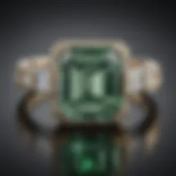 Exquisite 4 Carat Solitaire Ring with Emerald-Cut Diamond