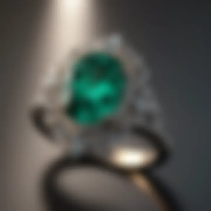 Radiant Emerald Engagement Ring