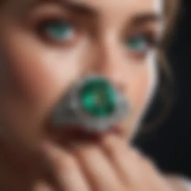 Iconic Emerald Sparkle An exquisite emerald ring showcasing the beauty of this precious gemstone