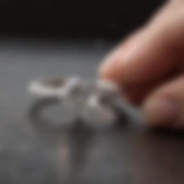 Modern Simplicity Minimalist white gold engagement ring with a sleek and modern design