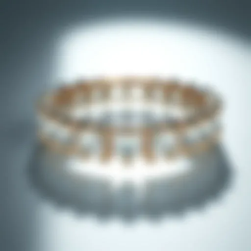 Elegant eternity band showcasing a continuous row of diamonds