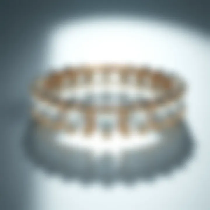 Elegant eternity band showcasing a continuous row of diamonds