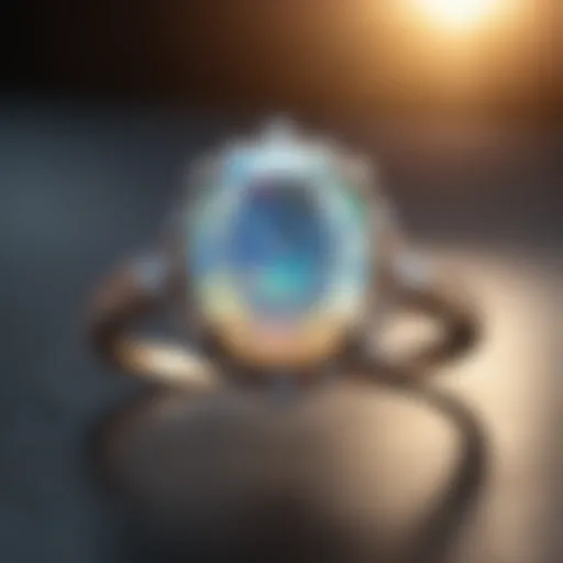 Ethereal Opal Gemstone Engagement Ring