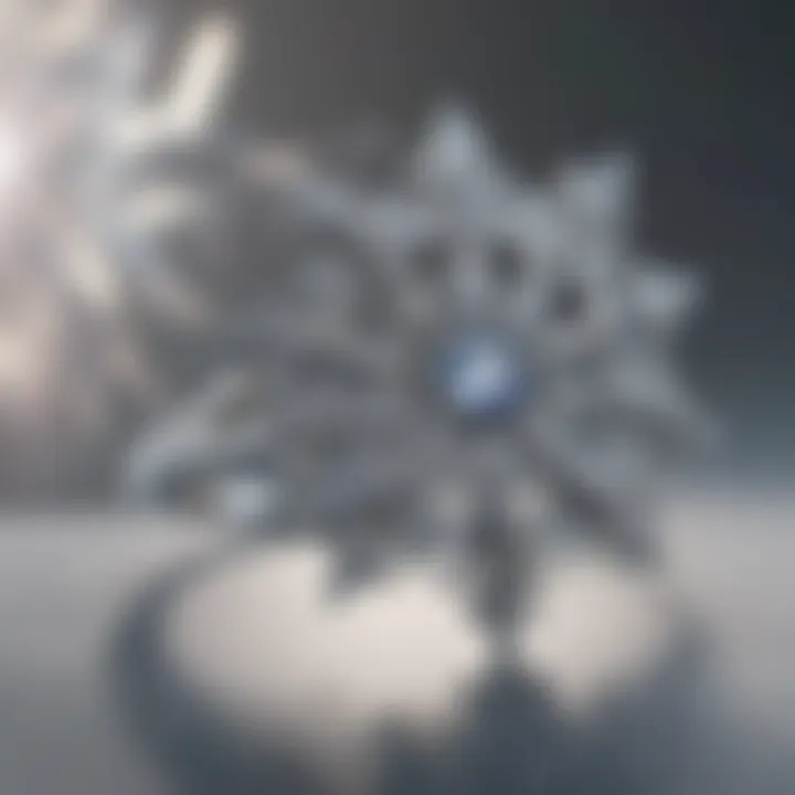 Ethereal Snowflake Design Ring