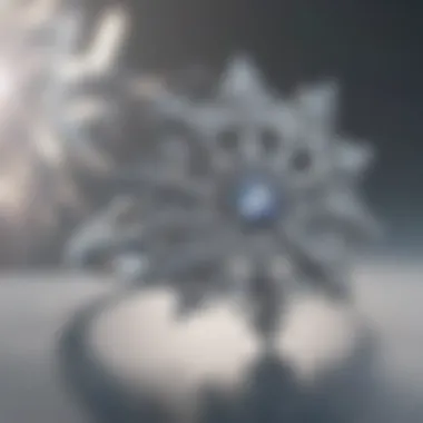 Ethereal Snowflake Design Ring Ethereal Snowflake Design Ring