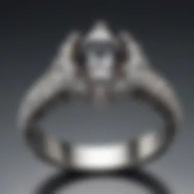 The Radiance of Platinum Close-up of a stunning platinum engagement ring showcasing its brilliance