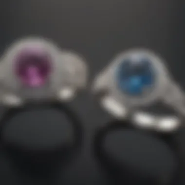 Metals in Contrast A side-by-side comparison of platinum and other metal engagement rings
