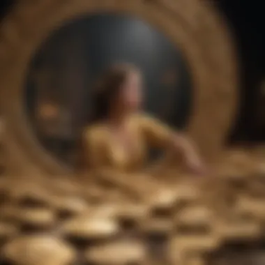 Historical Performance of Gold A vintage gold coin collection symbolizing historical performance of gold.
