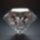 A close-up view of a trumiracle diamond showcasing its unique clarity and brilliance.