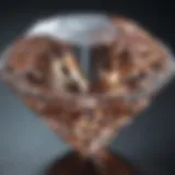 A close-up of a brilliant lab-grown diamond showcasing its clarity and sparkle.