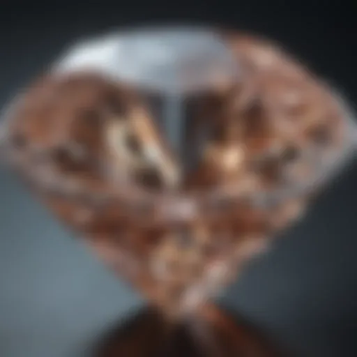 A close-up of a brilliant lab-grown diamond showcasing its clarity and sparkle.