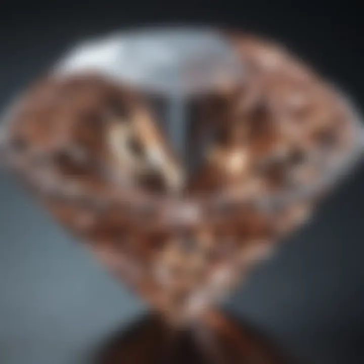 A close-up of a brilliant lab-grown diamond showcasing its clarity and sparkle.