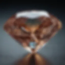 A close-up of a sparkling diamond showcasing its clarity and brilliance