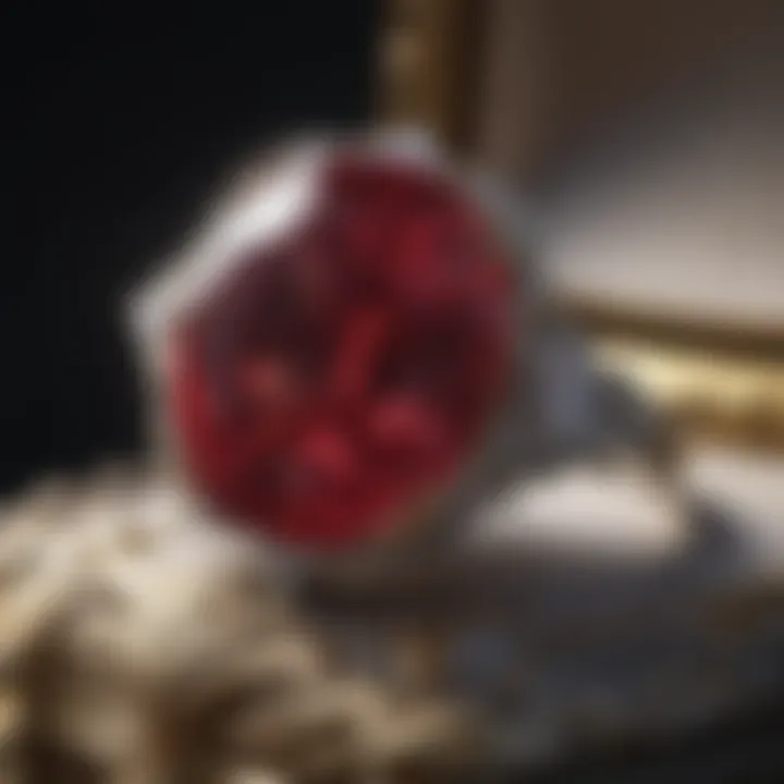 Ruby Ring in Elegant Jewelry Box