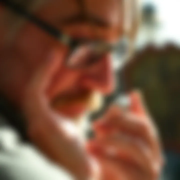 An expert appraising a diamond ring under professional lighting conditions