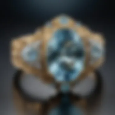 Elegant jewelry pieces featuring Antero aquamarine set in fine metals