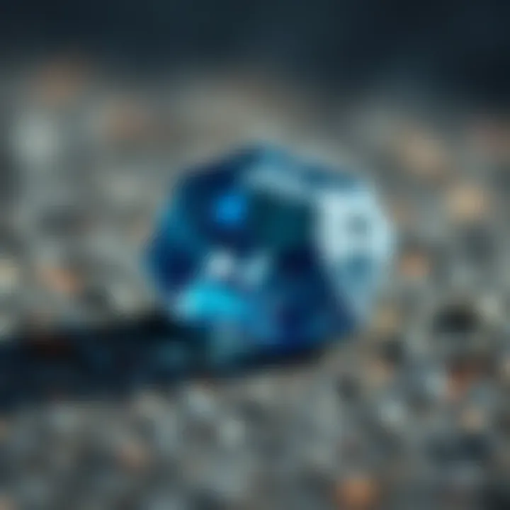 Natural Rough Teal Sapphire Rough teal sapphire in its natural form