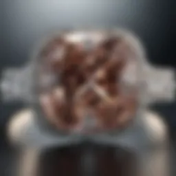 A stunning large size engagement ring featuring a brilliant cut diamond.