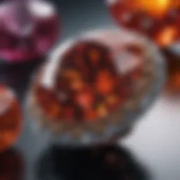 A stunning close-up of a vibrant colored gemstone, showcasing its brilliance and clarity.