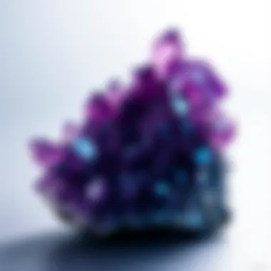 Stunning amethyst crystal cluster showcasing rich purple hues