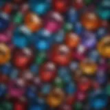 A stunning array of gemstones showcasing vibrant colors