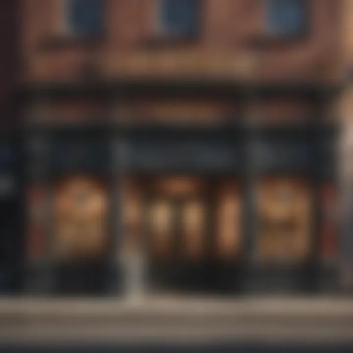 Vintage pawn shop exterior showcasing unique items