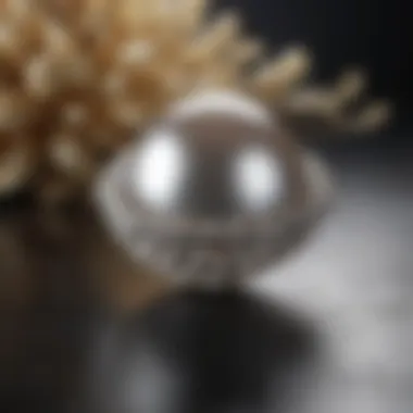 Classic pearls arranged elegantly