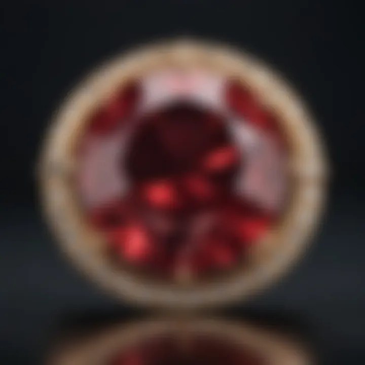 Ruby Gemstone in Celestial Setting