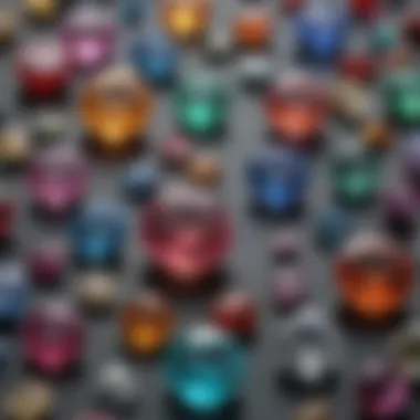 Intricate Properties Chart of Gemstones Intricate gemstone properties chart