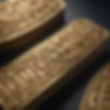 Intricate Designs of Small Gold Ingot Gold ingot with intricate designs