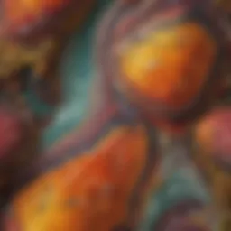 Close-up of Bruneau Jasper showcasing its vibrant colors and unique patterns