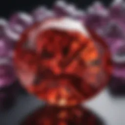 A stunning close-up of a vibrant birthstone showcasing its color depth and clarity