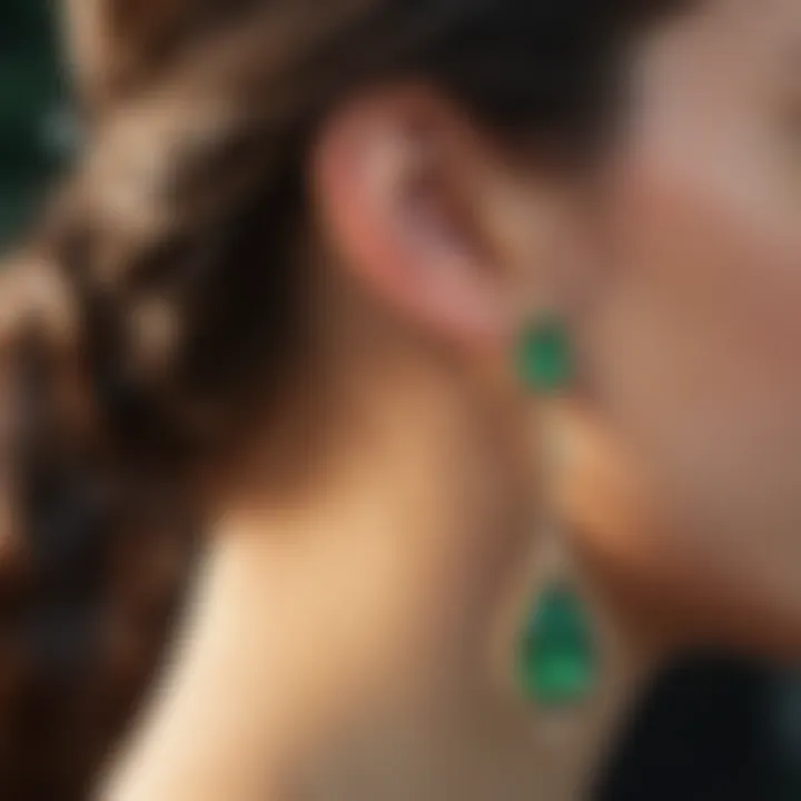 Opulent Emerald Earrings