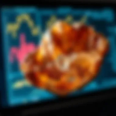High-resolution image of crystallographic data on a computer screen