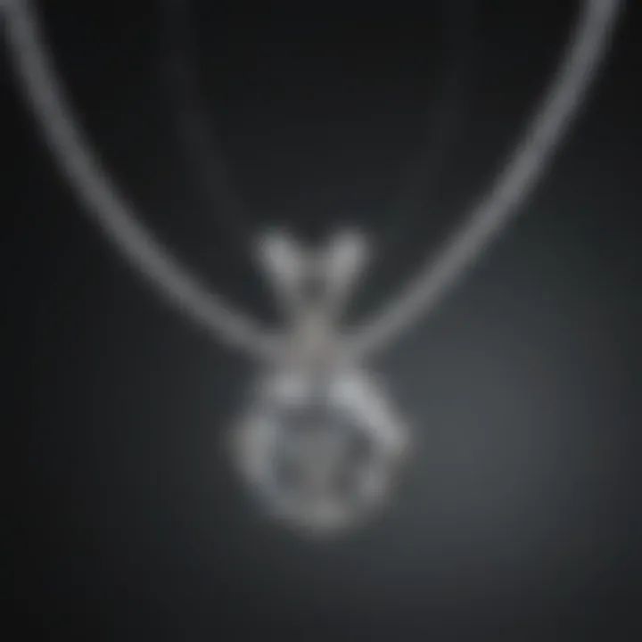 An exquisite diamond solitaire necklace showcasing elegance and simplicity