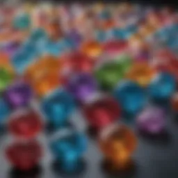 Beautiful array of gemstones showcasing their vibrant colors and unique cuts.