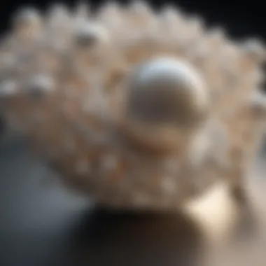 Cultured pearls displayed with intricate jewelry designs, highlighting their elegance