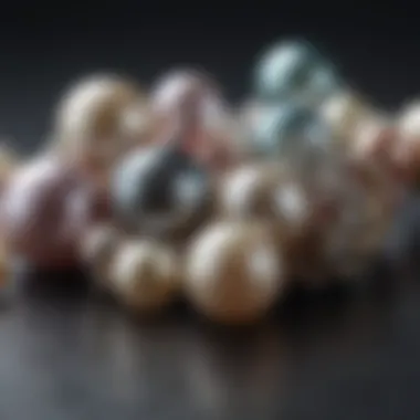 Freshwater pearls in assorted shapes and hues, emphasizing their versatility