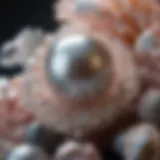 A stunning array of natural pearls showcasing their unique luster and colors