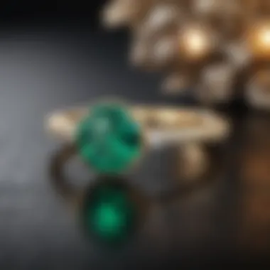 Captivating Emerald Thin Band