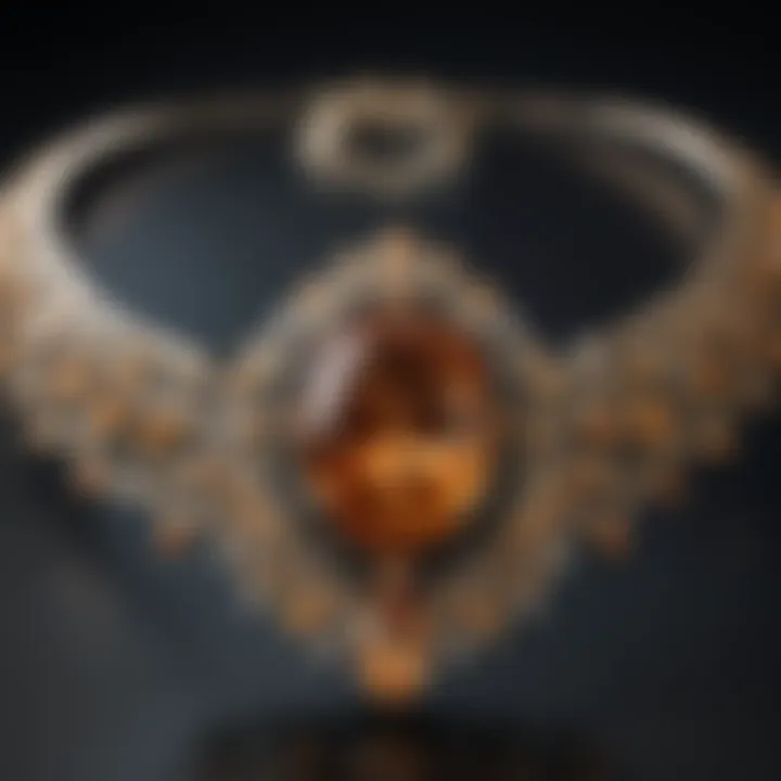 Stunning topaz necklace showcasing brilliance