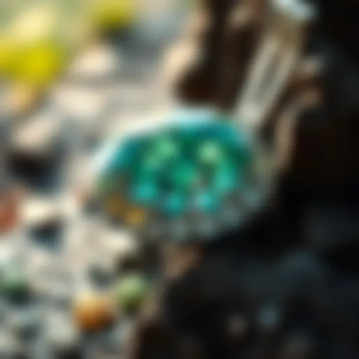 Environmental Benefits of Sustainable Mining An infographic illustrating the environmental benefits of sustainable gemstone mining.