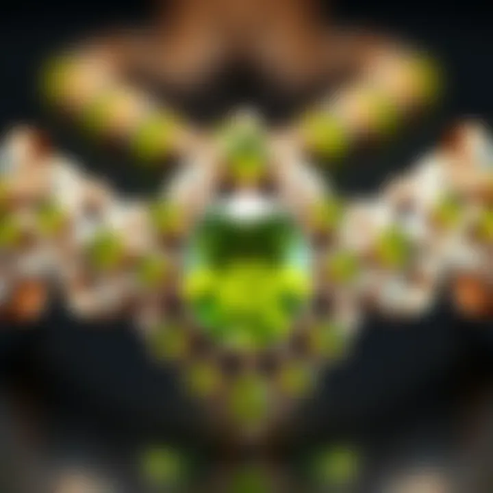 Elegant Jewelry with Peridot Stones Elegant jewelry featuring peridot stones