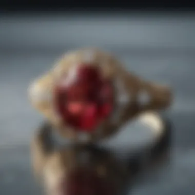 Luxurious Ruby Anniversary Ring