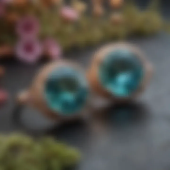 A visually appealing infographic comparing the care tips for opal and tourmaline