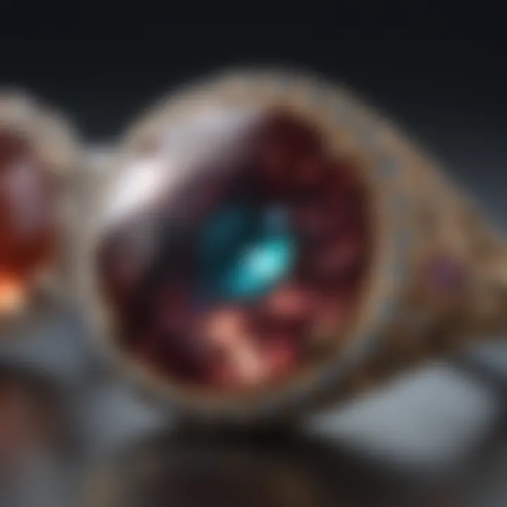 Mesmerizing gemstone details under magnification