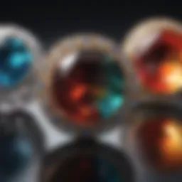 Elegant gemstone collection