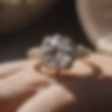Modern Elegance of Old European Cut Rings Elegant display of Old European cut moissanite rings in modern settings