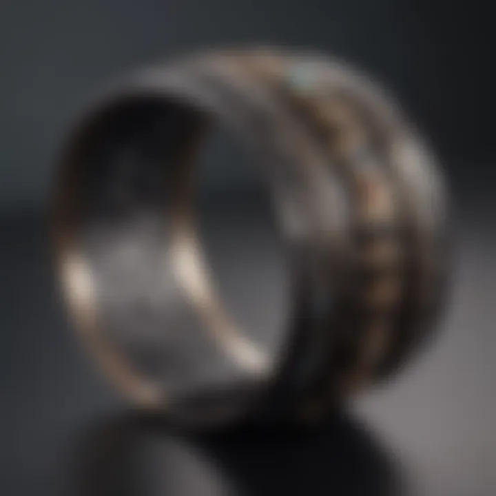 Modern iron bracelets with unique textures and patterns