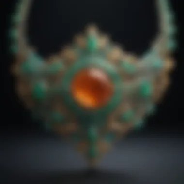 Elegant jade jewelry piece showcasing intricate craftsmanship